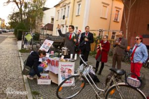 Unser Stand vor der Schauburg